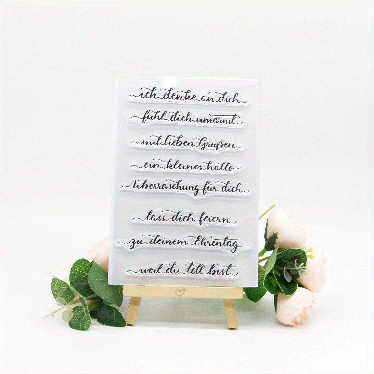 1pc Word Stamp Painting Tool DIY Scrapbooking Decoration