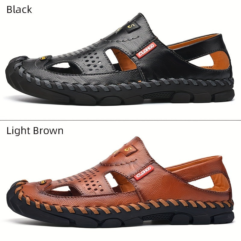 Men's Closed Toe Sandals Non Slip Outdoor Hiking Trekking Sandals
