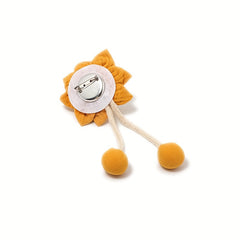 Happy Face Sunflower Pin Bag Accessories for Girls