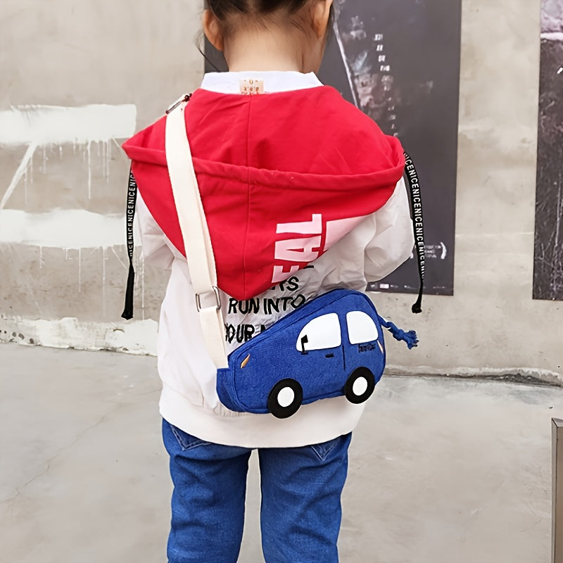 Cartoon Car Coin Purse Messenger Bag for Kids