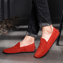 Men's Custom Loafer Shoes Stitching Durable Slip On Moccasins