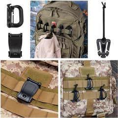 42pcs Tactical Clips for Outdoor Adventures Secure Buckle Mountain