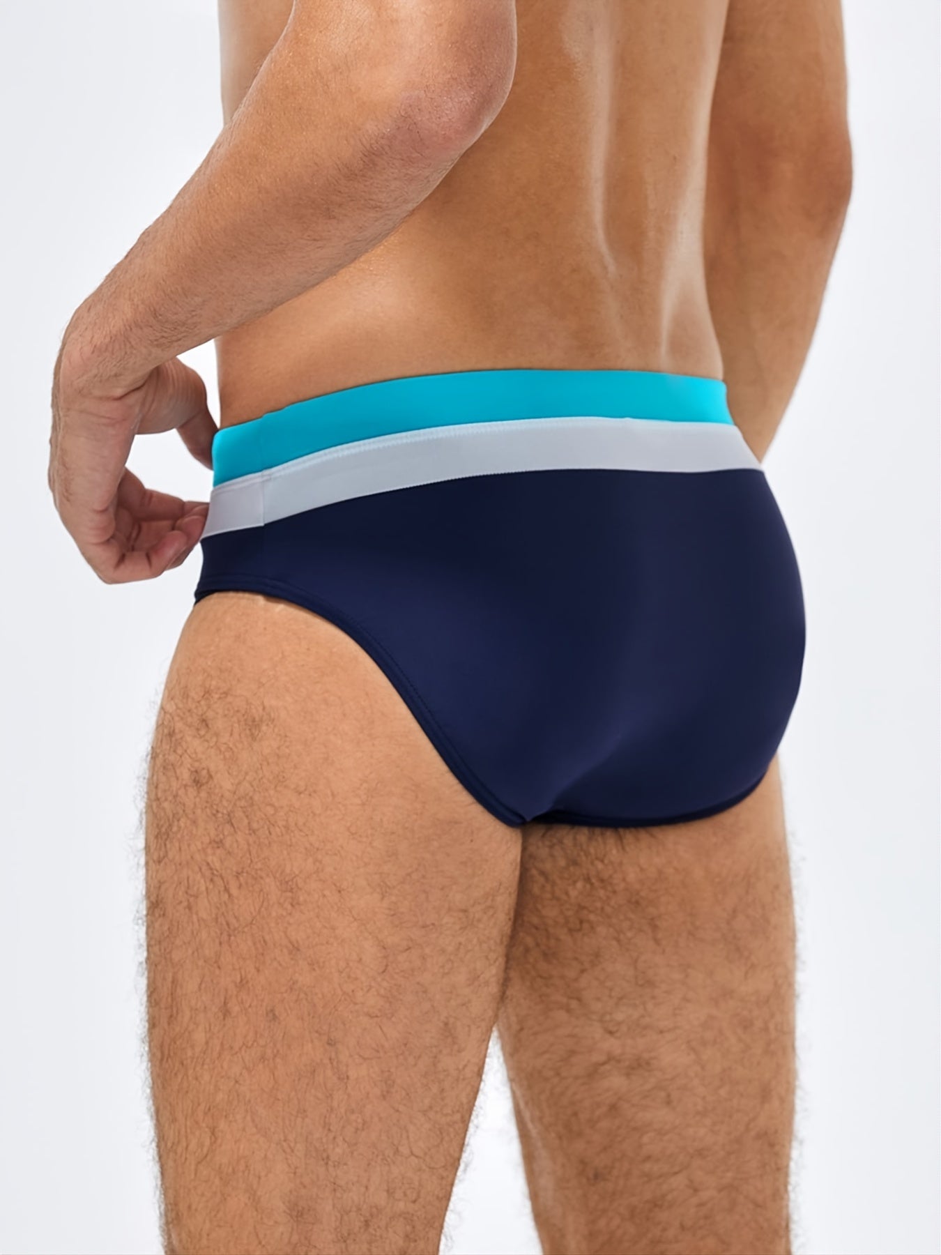 Men's Striped Swim Briefs - Quick Dry, Comfortable, Stylish