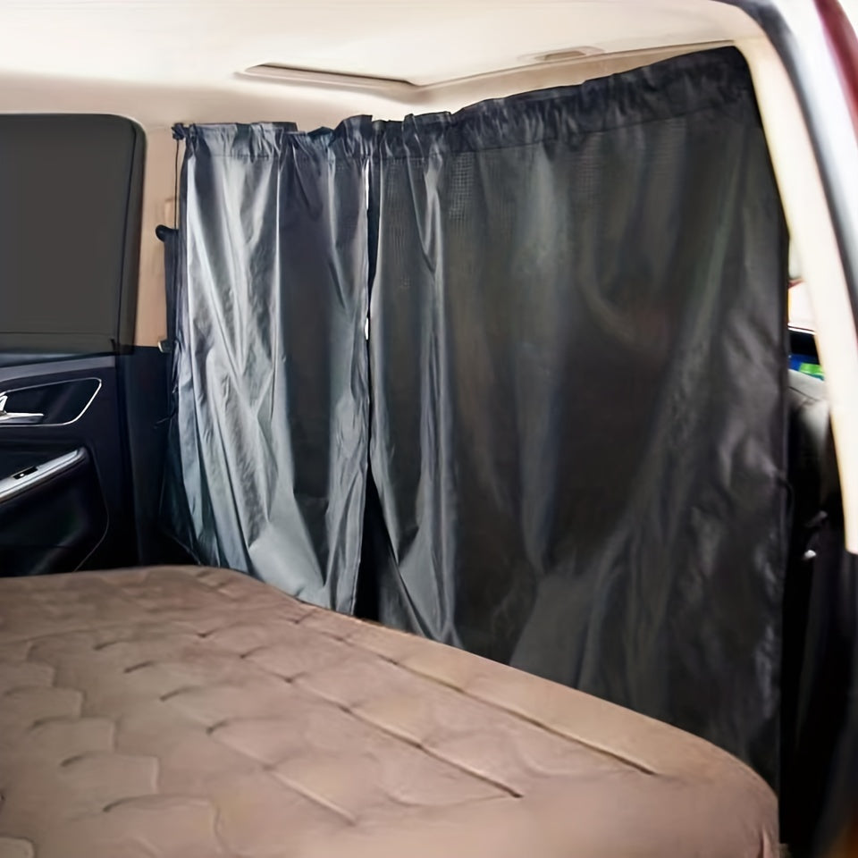 Car Partition Curtain Sun Screen Front Rear Shading Portable RV Curtain