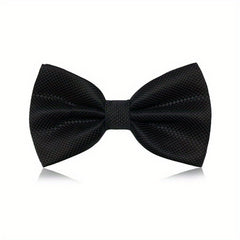 Men's Wine Red Plaid Business Wedding Bow Tie