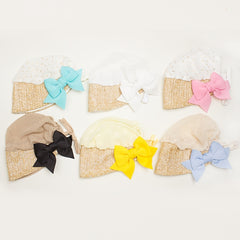 Adorable Dovetail Bow Baby Court Hat