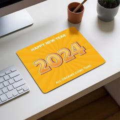 Happy Year Small Desk Mouse Pad for Office Home Computer