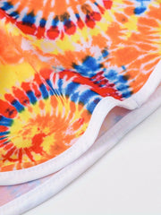 Girls Tie Dye Drawstring Pants for Summer Beach