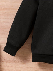 Letter Print Hoodie Pants Kids Outfit