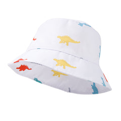 Kids Dino Print Fisherman Hat Sun Hat