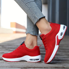 Women's Mesh Breathable Air Cushion Tennis Sports Shoes Lightweight