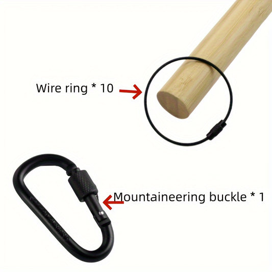 11pcs Stainless Steel Loops & Key Chain For Luggage Tags Key Tags