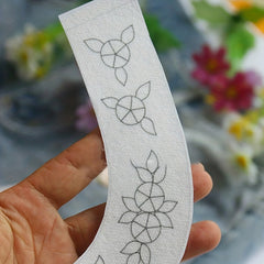 2pcs Embroidery Starter Kit Water Soluble Paste Pattern DIY Material