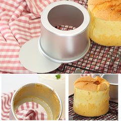 Non Stick 2 Inch Round Mini Cake Pan with Removable Bottom