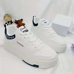 Women's Letter Graphic Lace Up Platform Sneakers