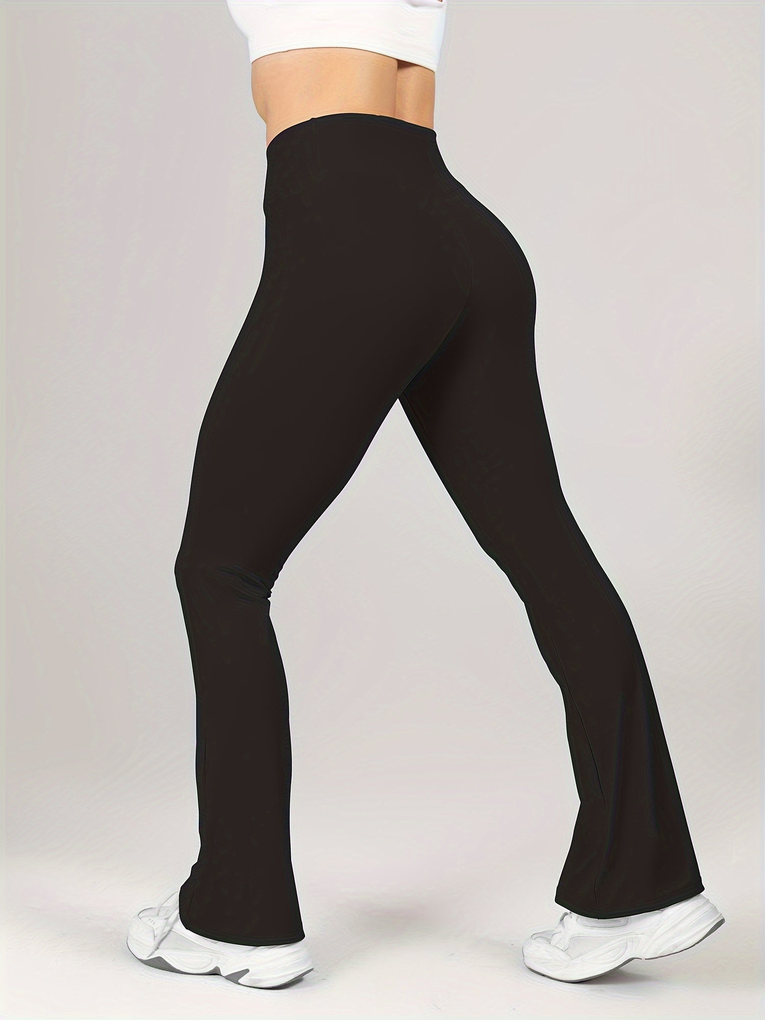 Flared Yoga Pants High Stretch Sports Running Bell Bottom Pants