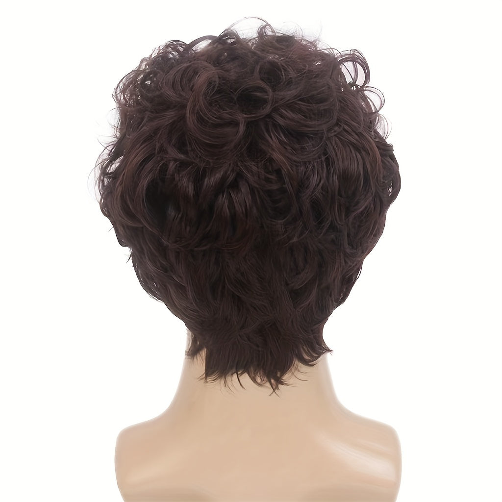 Men's Dress Up Short Curly Wig Costume Wigs For Parties