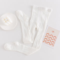 Girls Plain Argyle Pattern Pantyhose Socks For Kids