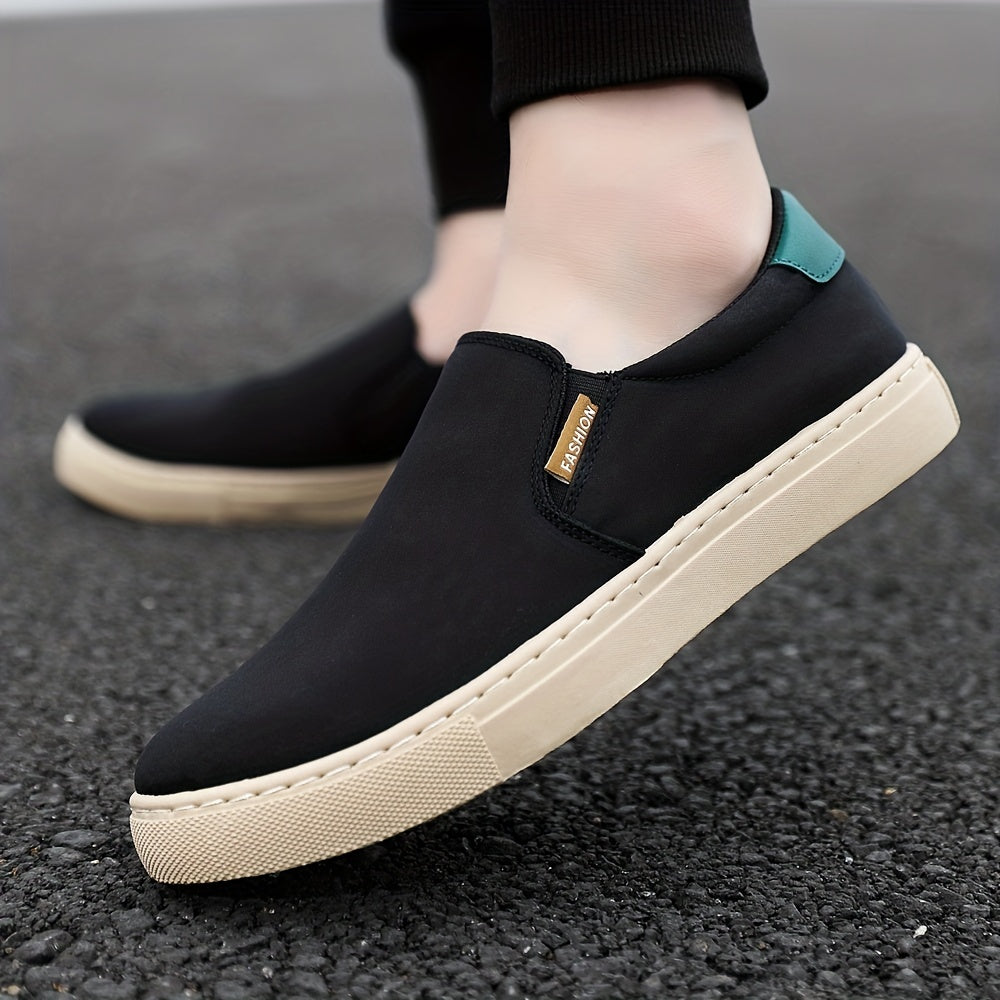 Men's Lightweight Slip On Canvas Loafers for Outdoor Walking