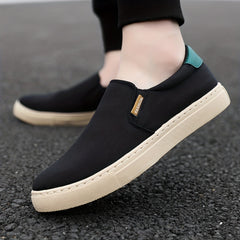 Men's Lightweight Slip On Canvas Loafers for Outdoor Walking