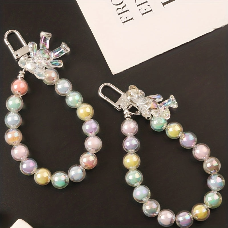 Colorful Bear Key Chain Phone Chain For Girls