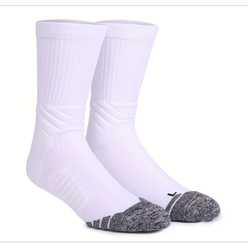 1 Pair Breathable Basketball Socks for Hiking Running Training Climbing