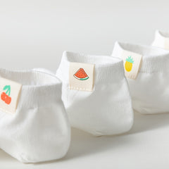 7 Pairs Fruit Pattern Socks Low Cut Ankle Socks Women's Stockings