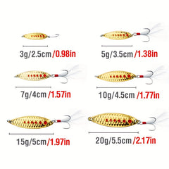 Fish Scale Sequin Spoon Fishing Lure Metal Spinner Bait 3g 20g 0.71oz Rattling