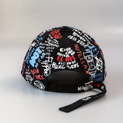 Letter Graffiti Baseball Cap Hip Hop Sports Hat Sun Protection Adjustable