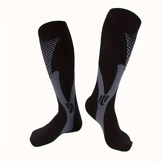 Men's Knee High Compression Socks 20-30mmHg for Running & Travel