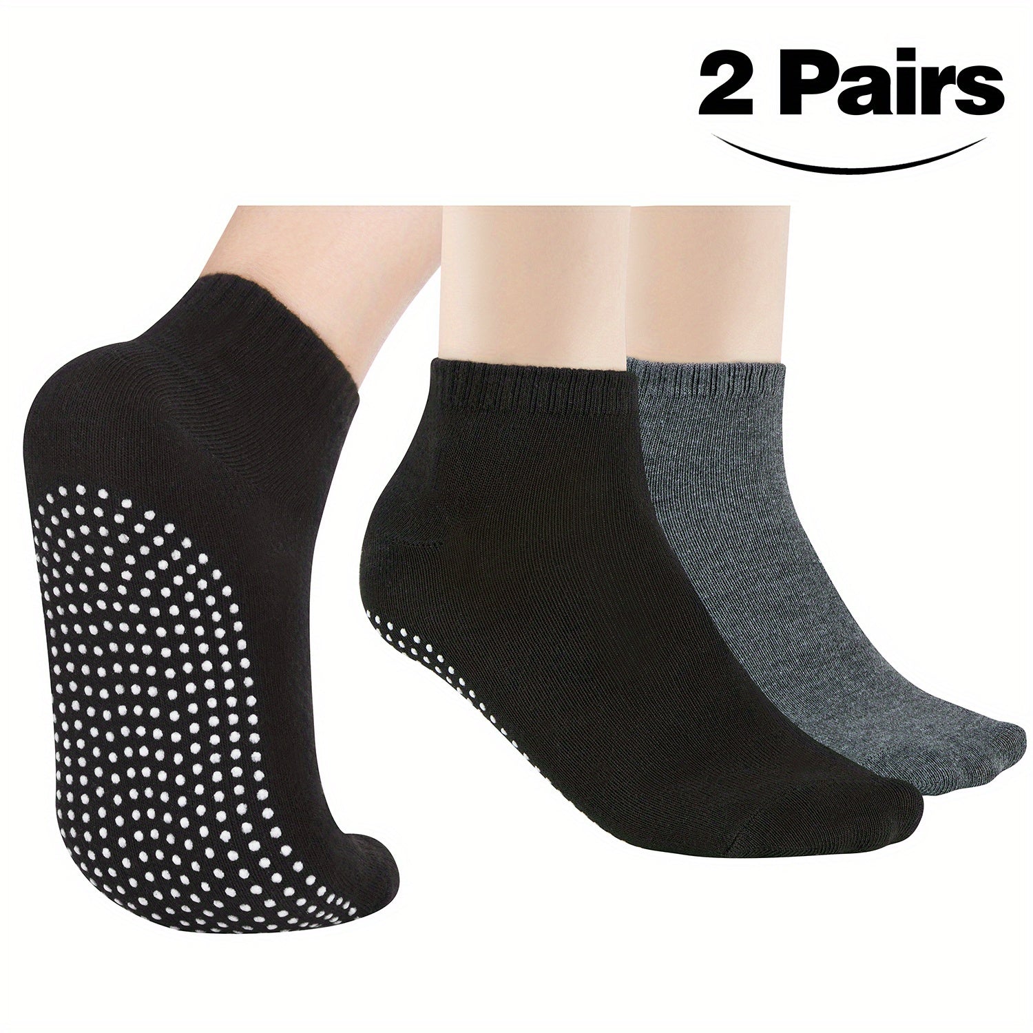 4 Pairs Women's Non-slip Yoga Pilates Socks Elastic Dance Training Socks