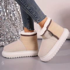 Women's Snow Boots Plus Velvet Warm Non-slip Thick Bottom Snow Boots