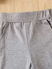 2pcs Girls Soft Stretch Long Pants for Spring and Autumn