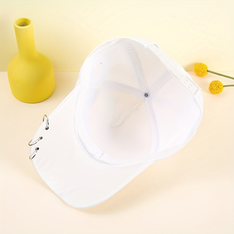 Dragonfly Patch Baseball Cap Y2K Sun Hat Adjustable Golf Dad Hats