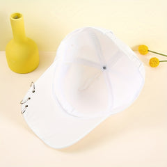 Dragonfly Patch Baseball Cap Y2K Sun Hat Adjustable Golf Dad Hats