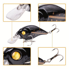10pcs 11g Crankbait Wobbler Fishing Lure Bionic Floating Jerkbait Tackle