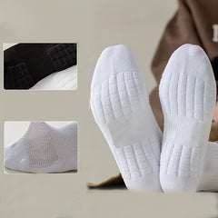 Men's Mid Crew Sport Socks - Sweat Absorbing & Breathable for Basketball