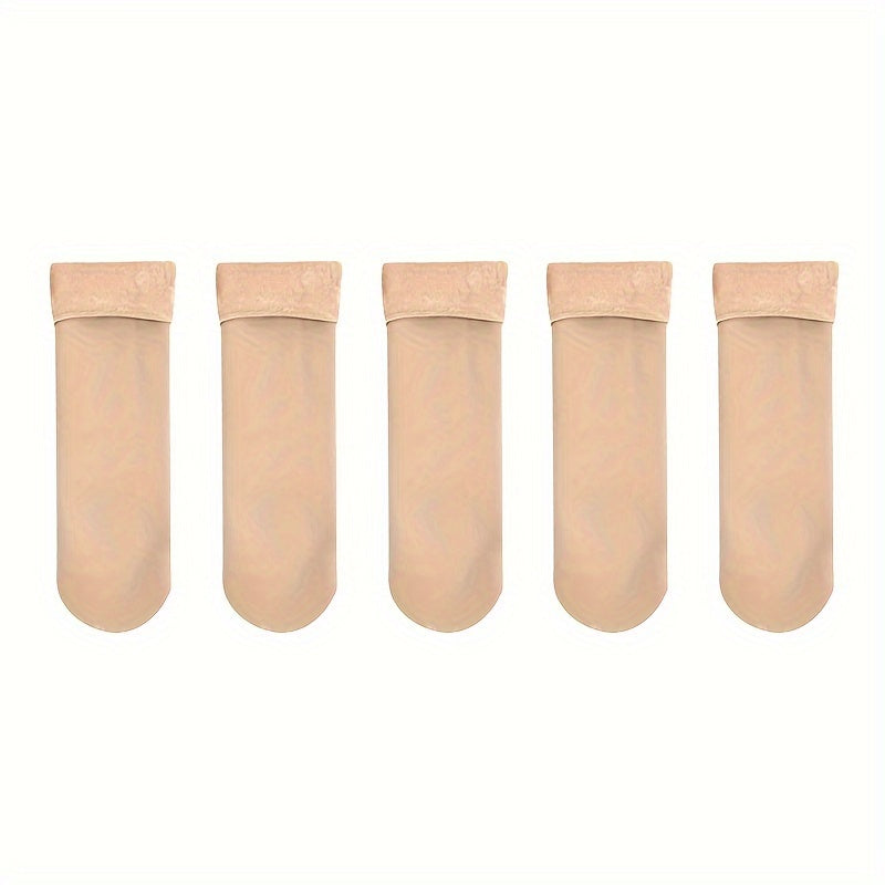 5 Pairs Velvet Thick Snow Socks Warm Floor Winter Thermal Socks