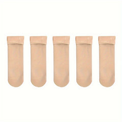 5 Pairs Velvet Thick Snow Socks Warm Floor Winter Thermal Socks