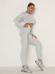 Women's Seamless High Elastic Yoga Running Suit