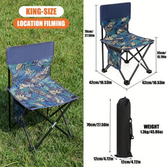 Portable Ultralight Folding Chair Oxford Cloth For Outdoor Garden Beach