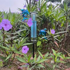 Dolphin Rain Gauge Frost Proof Outdoor Metal Frame