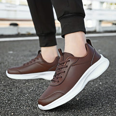 Waterproof Outdoor Running Shoes Lace-up Athletic Sneakers