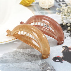 Translucent Hair Clip Girl Banana Clip Vertical Clip Ponytail Clip