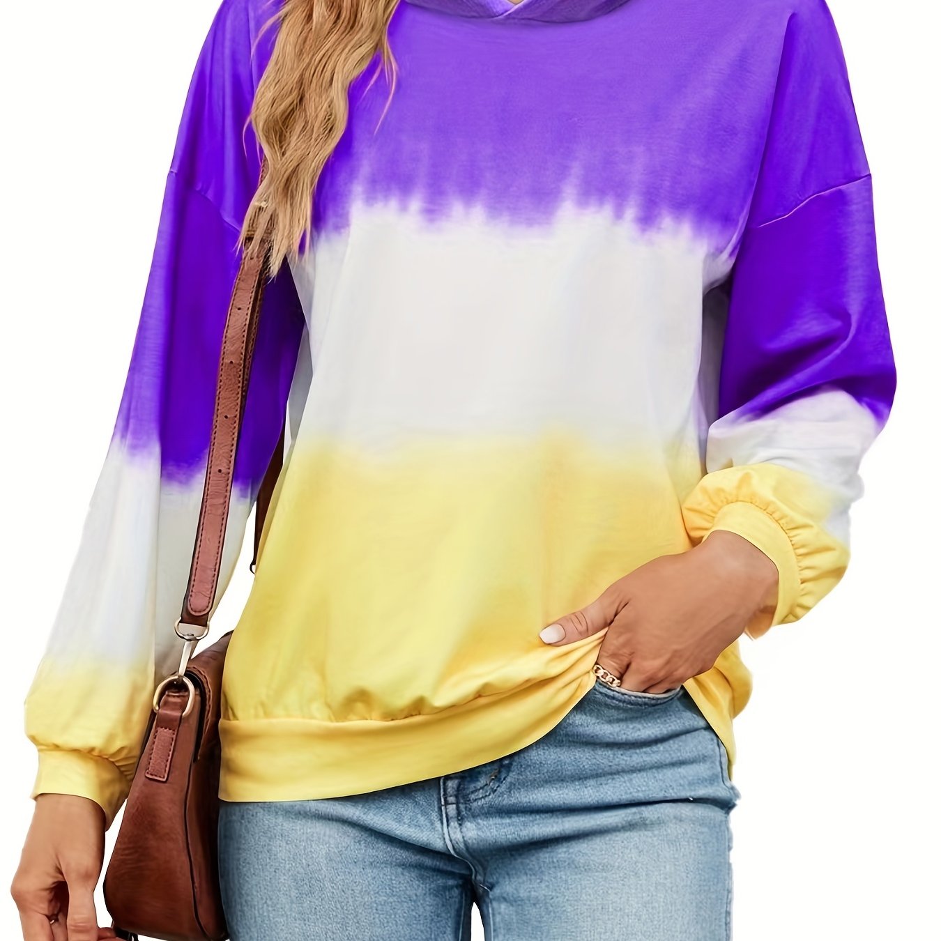 Tie Dye Hoodie Casual Long Sleeve Hoodies Sweatshirt Women's Clothing