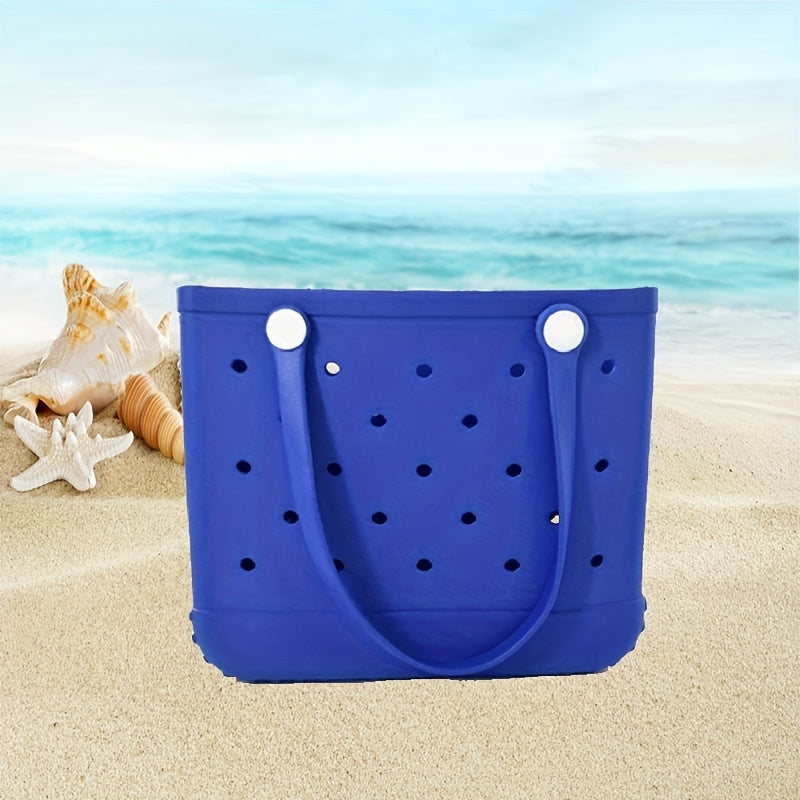 Large Beach Tote Bag Washable Open Hollow Handbag