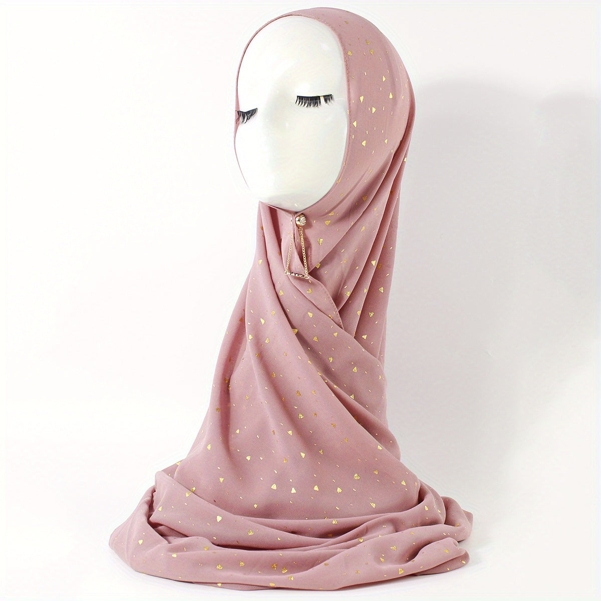Boho Hot Stamping Chiffon Scarf Thin Hijab Sunscreen Turban Bandana