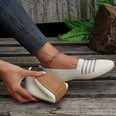 Women's Breathable Slip On Sneakers Casual Rubber Shoes