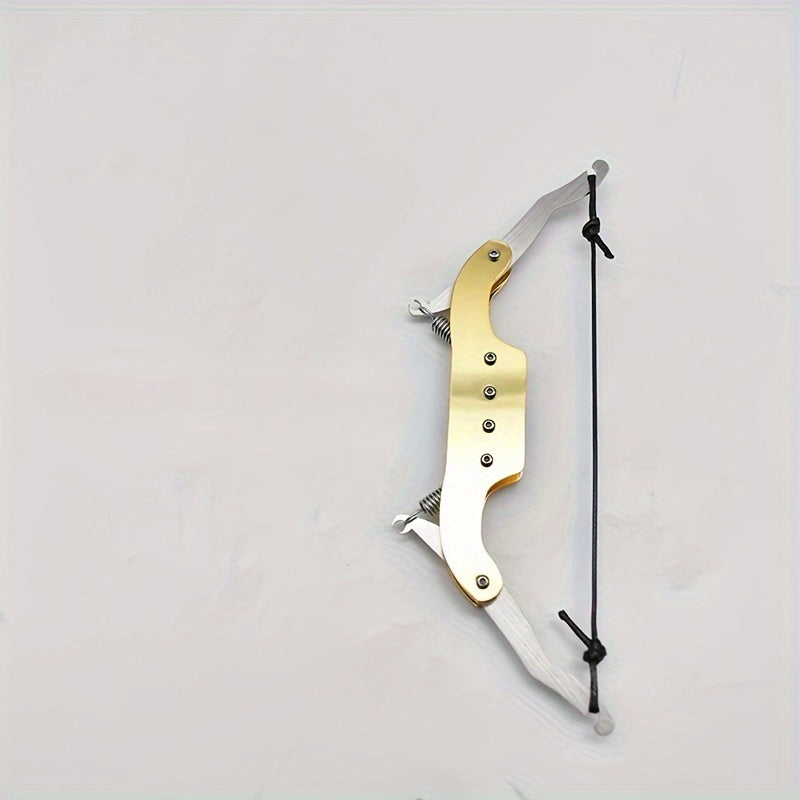 Golden Mini Bow and Arrow Toy Compound Bow Pulley Recurve Bow Toy