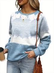 Casual Long Sleeve Crew Neck Sweatshirt for Women
